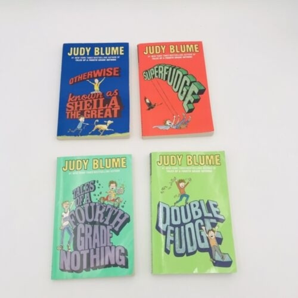 Judy Blume Book Lot of 4 Fudge and Sheila Paperbacks